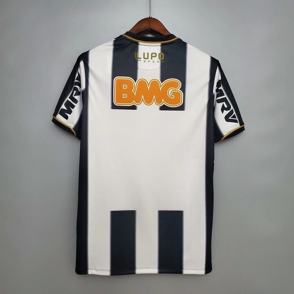 Camisa Atlético Mineiro I Retrô 2013 Patch da Libertadores - Preta e Branca - Lupo