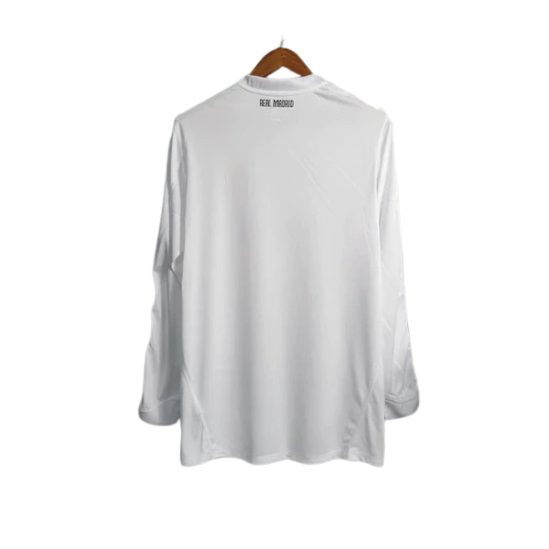 Camisa Retrô Real Madrid I I 2010/11 Adidas Manga Longa Masculina - Branco