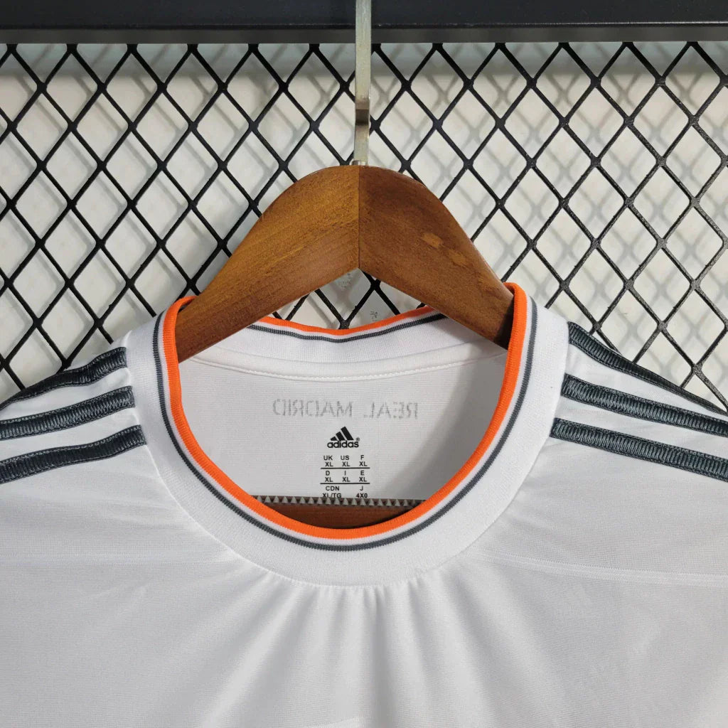 Camisa Retrô Real Madrid Manga Longa I Adidas I 2013/14 Masculino Branco