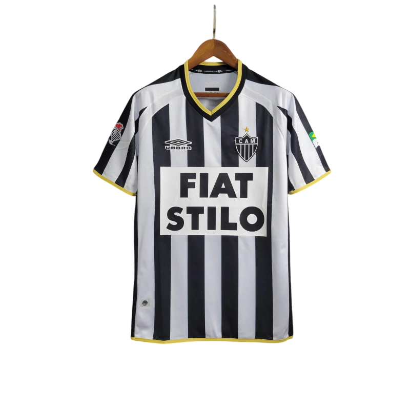 Camisa Atlético Mineiro I Retrô 2003 Preta e Branca - Umbro