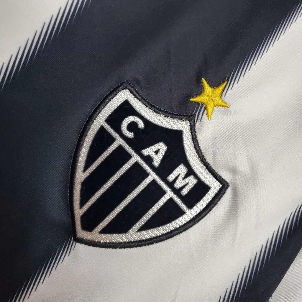 Camisa Atlético Mineiro I Retrô 2013 Patch da Libertadores - Preta e Branca - Lupo