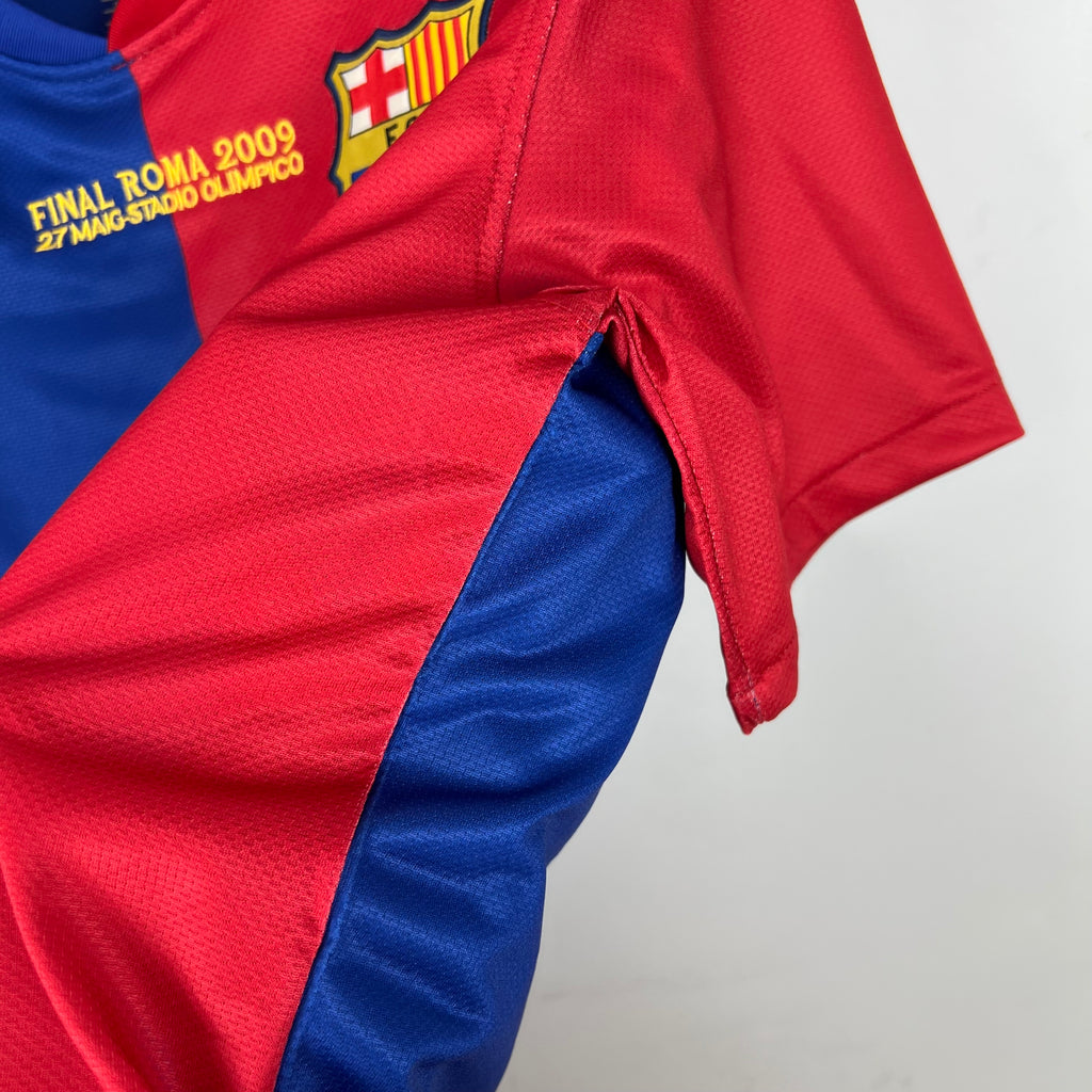 Camisa Retrô Barcelona I I Nike 2008/09 UEFA Champions League Azul e Grená