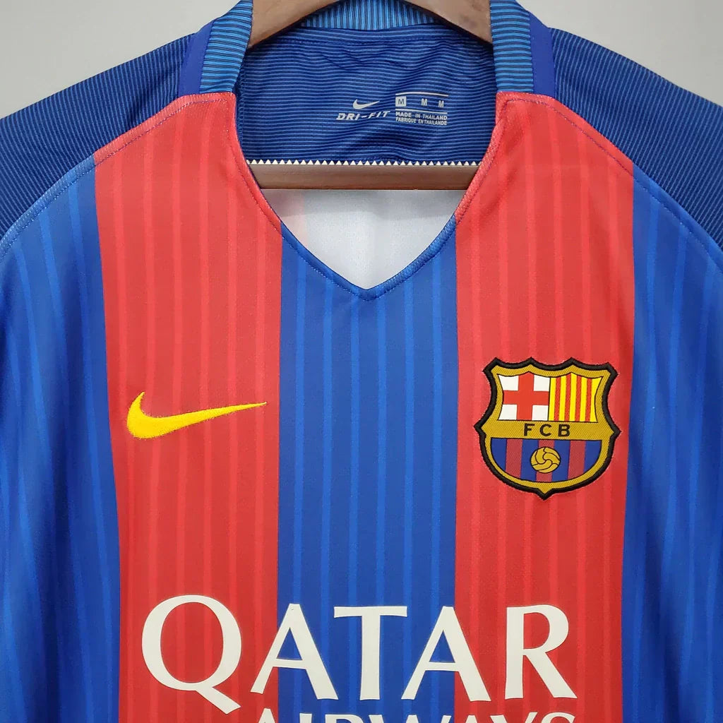 Camisa Retrô Barcelona I I Nike 2016/17 Masculino Azul Grená