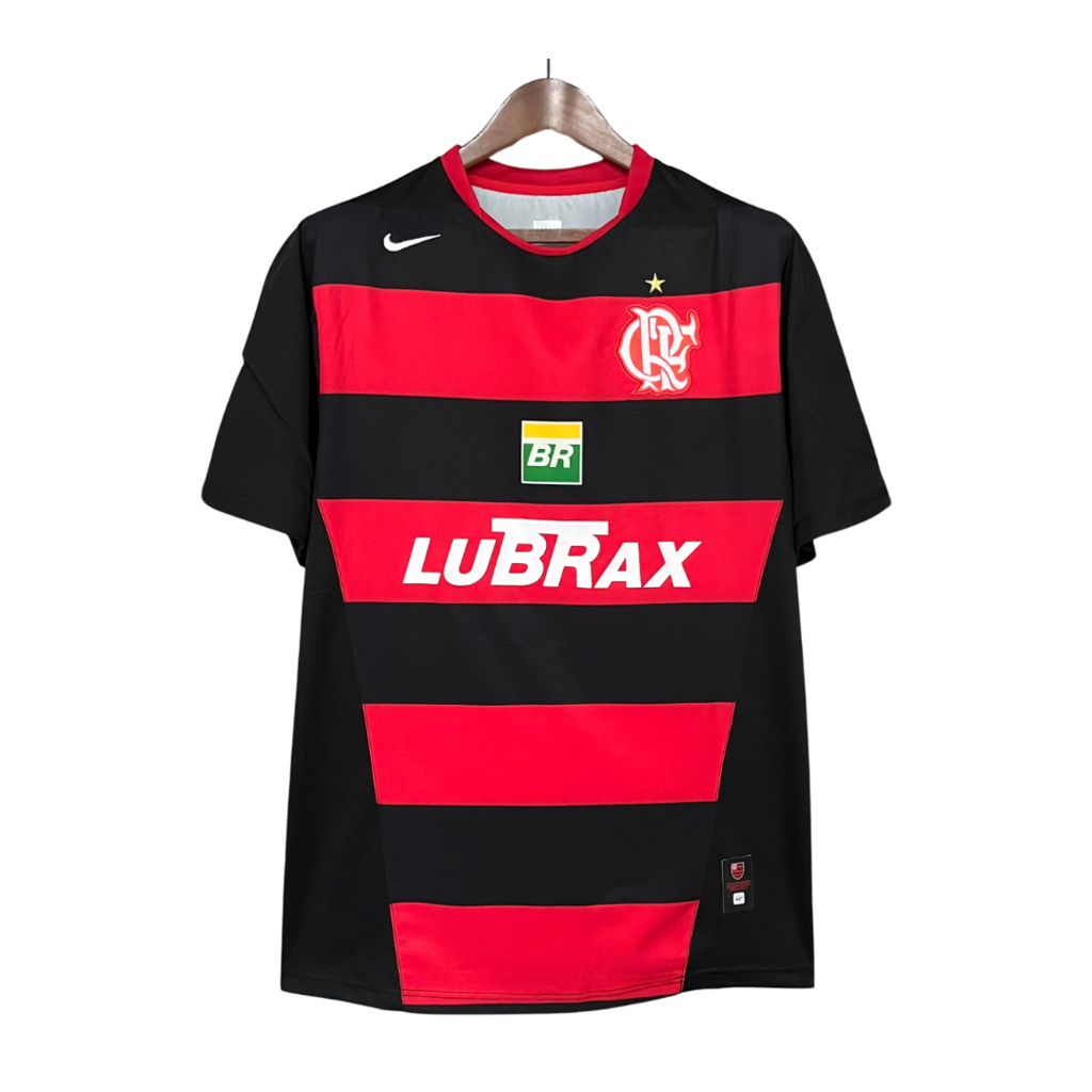 Camisa Retrô Flamengo I 2005/06 Masculino - Preto e Vermelho