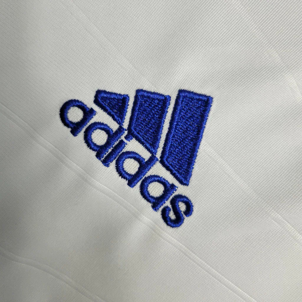 Camisa Retrô Real Madrid I I 2010/11 Adidas Manga Longa Masculina - Branco
