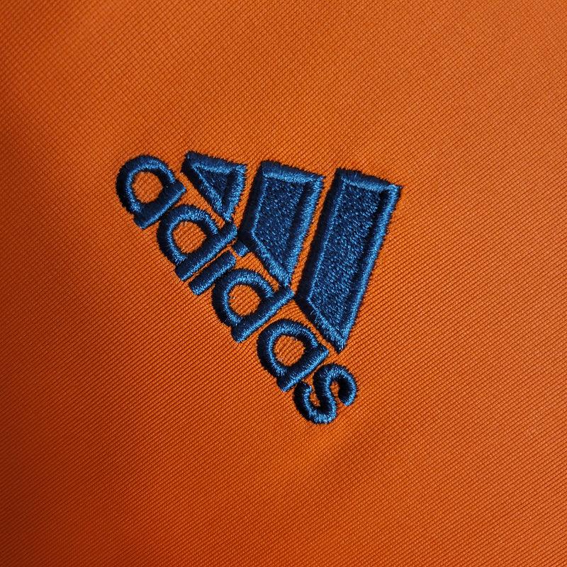Camisa Real Madrid II II 2013/14 Retrô (Manga longa) Laranja