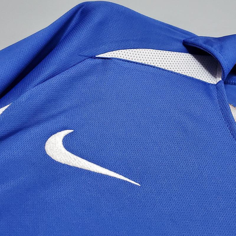 Camisa Retrô Brasil II II Nike 2002/03 Masculino Azul