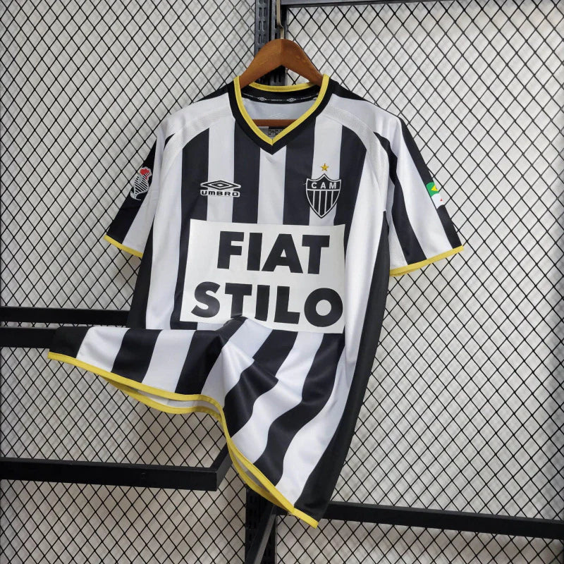 Camisa Atlético Mineiro I Retrô 2003 Preta e Branca - Umbro