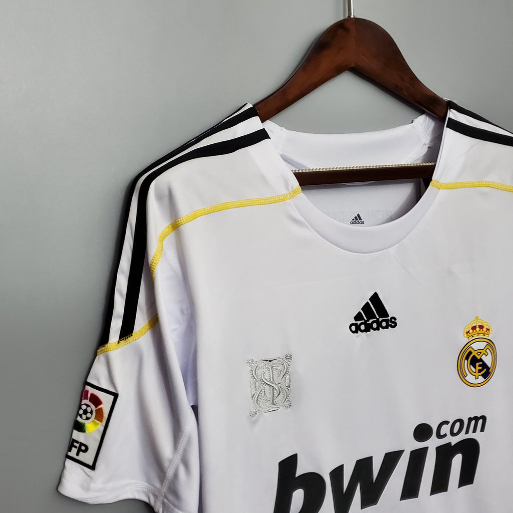 Camisa Retrô Real Madrid I I Adidas 2009/10 Masculino Branco