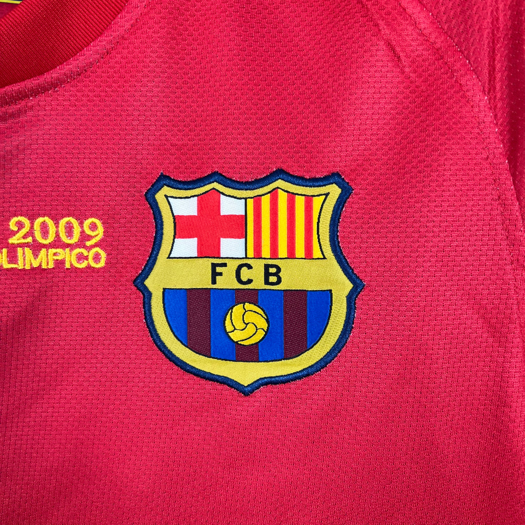 Camisa Retrô Barcelona I I Nike 2008/09 UEFA Champions League Azul e Grená