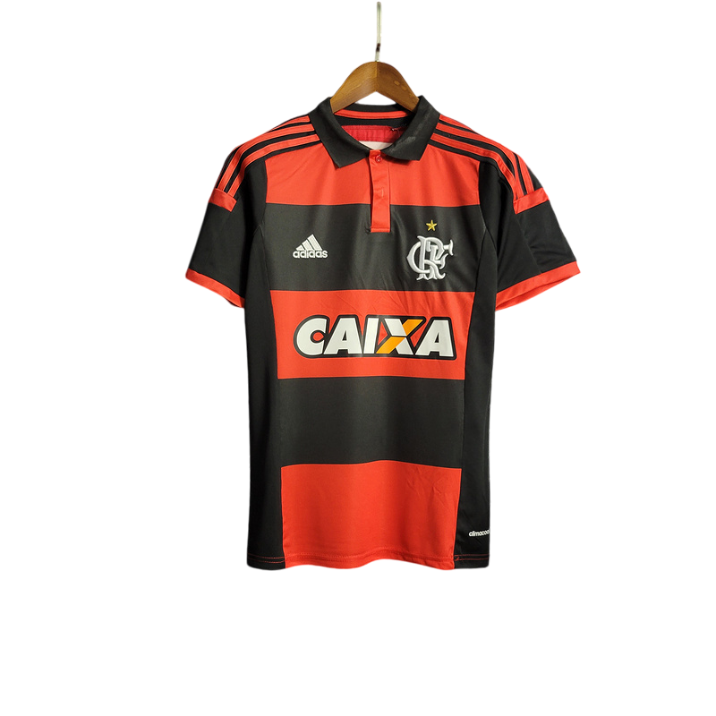 Camisa Retrô Flamengo I 2014/15 Masculino - Preto e Vermelho