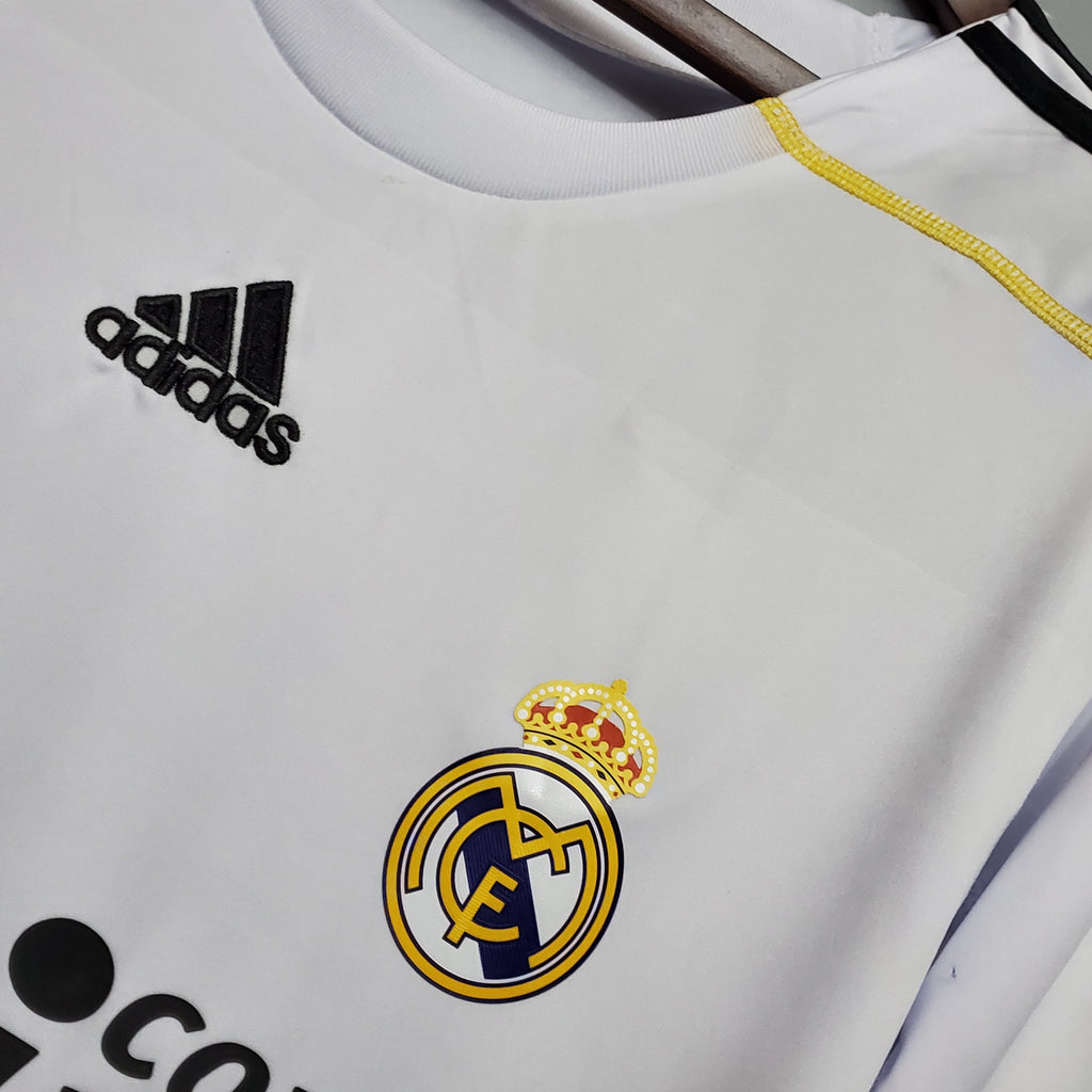 Camisa Retrô Real Madrid I I Adidas 2009/10 Masculino Branco
