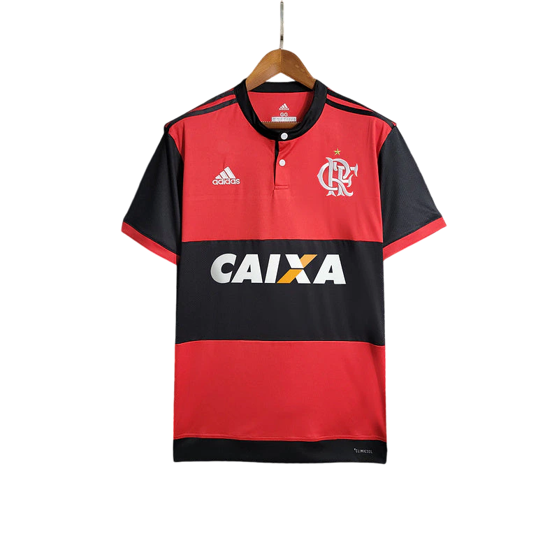 Camisa Retrô Flamengo I 2017/18 Masculino - Preto e Vermelho