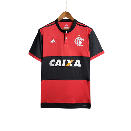 Camisa Retrô Flamengo I 2017/18 Masculino - Preto e Vermelho