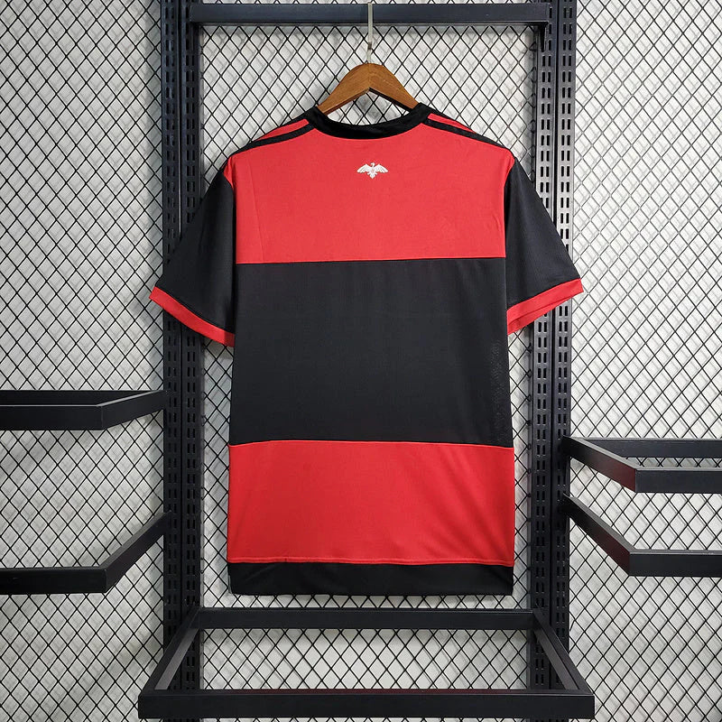 Camisa Retrô Flamengo I 2017/18 Masculino - Preto e Vermelho