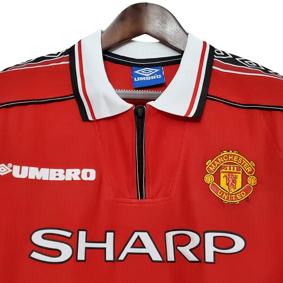 Camisa Retrô Manchester United I 1998/99 Nike Masculino - Vermelho