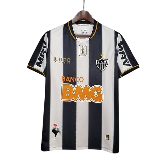 Camisa Atlético Mineiro I Retrô 2013 Patch da Libertadores - Preta e Branca - Lupo