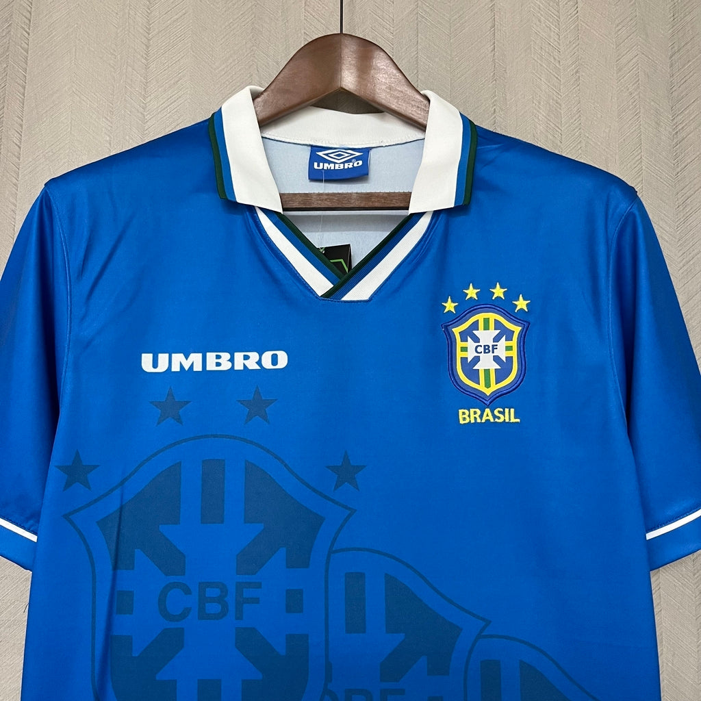 Camisa Retrô Seleção Brasil 1994 II Umbro Masculino - Azul