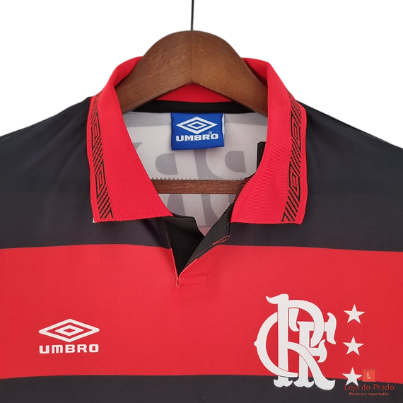 Camisa Retrô Flamengo I 1992/93 Masculino - Preto e Vermelho