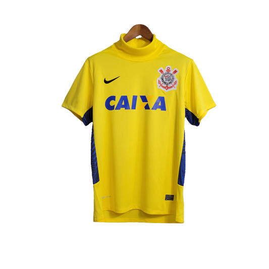 Camisa Corinthians Retrô 2014/15 II Nike Masculina - Amarela e Azul