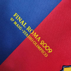 Camisa Retrô Barcelona I I Nike 2008/09 UEFA Champions League Azul e Grená
