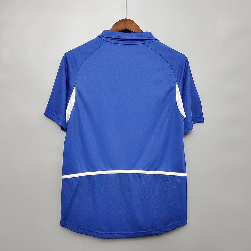 Camisa Retrô Brasil II II Nike 2002/03 Masculino Azul