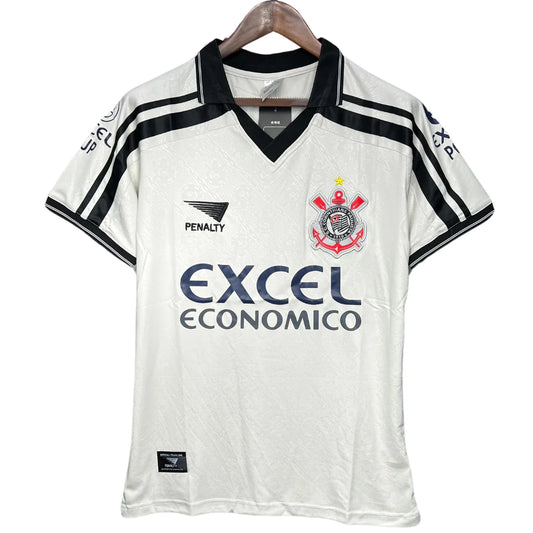 Camisa Corinthians Retrô 1998 I Penalty Masculina - Preta e Branca