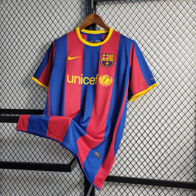 Camisa Barcelona Retrô I I 2010/11 Torcedor Nike Masculino Vermelho e Azul