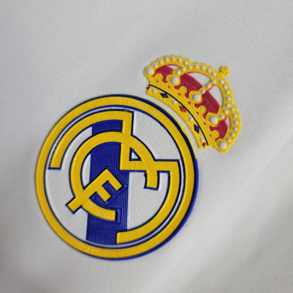 Camisa Retrô Real Madrid Manga Longa I I Adidas 2011/12 Masculino Branco