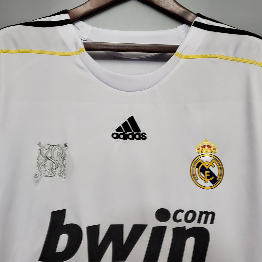 Camisa Retrô Real Madrid I I Adidas 2009/10 Masculino Branco
