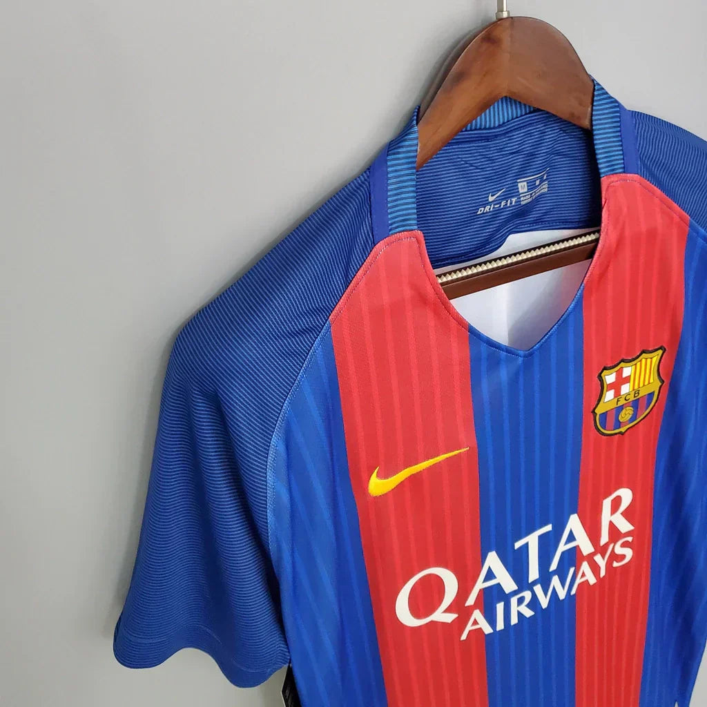 Camisa Retrô Barcelona I I Nike 2016/17 Masculino Azul Grená