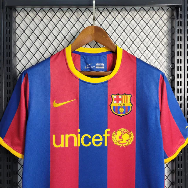 Camisa Barcelona Retrô I I 2010/11 Torcedor Nike Masculino Vermelho e Azul