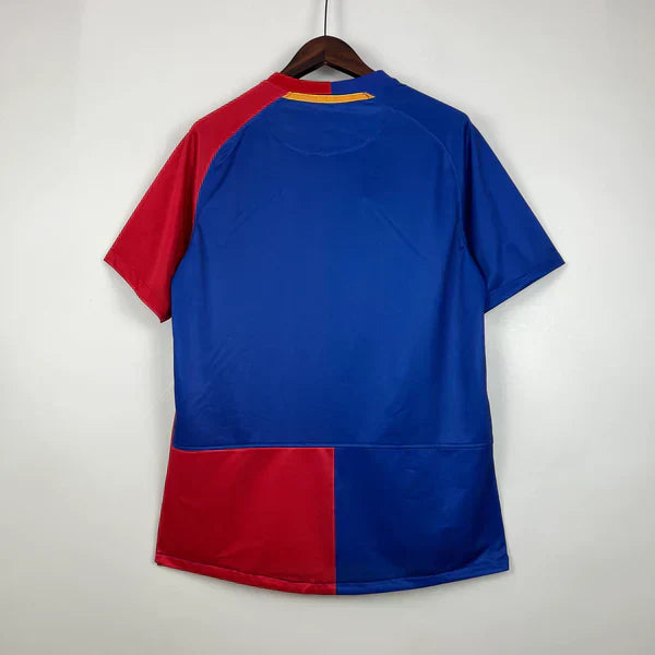 Camisa Retrô Barcelona I I Nike 2008/09 UEFA Champions League Azul e Grená