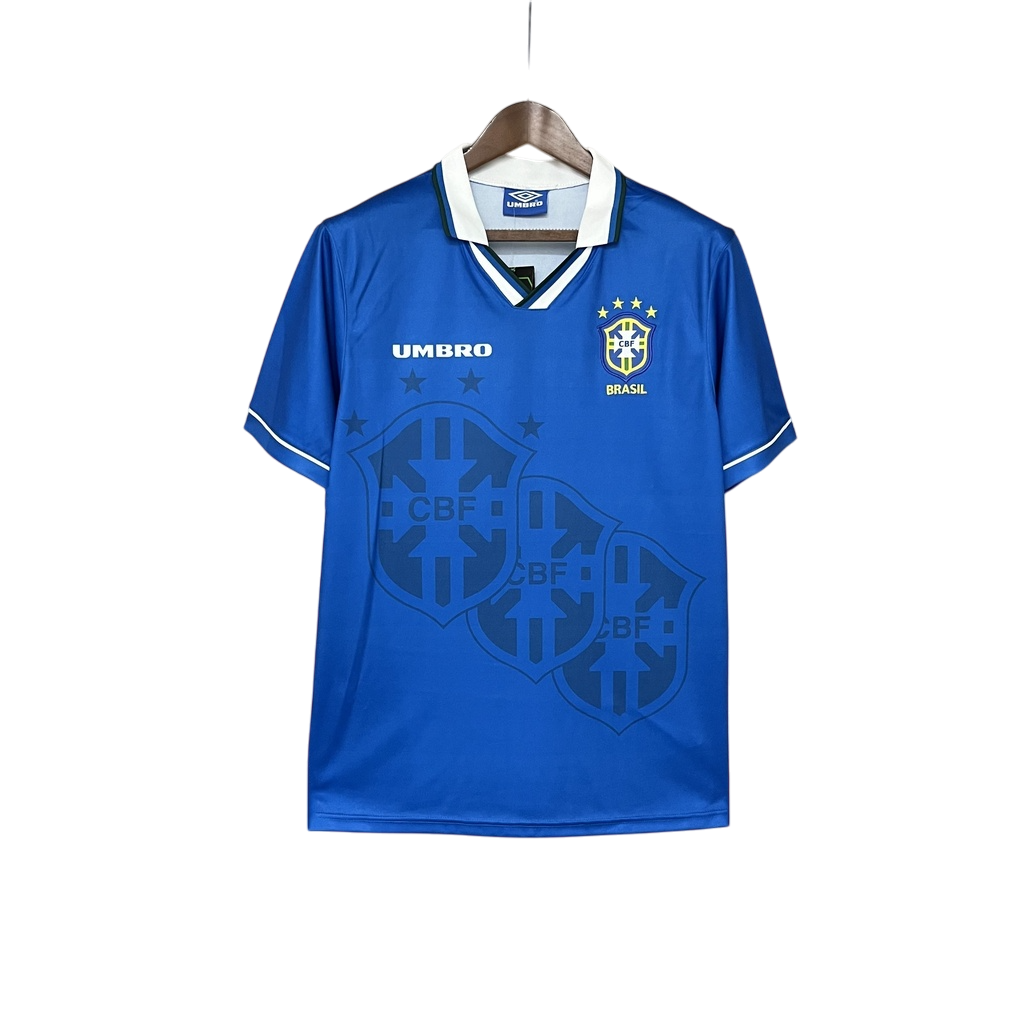 Camisa Retrô Seleção Brasil 1994 II Umbro Masculino - Azul