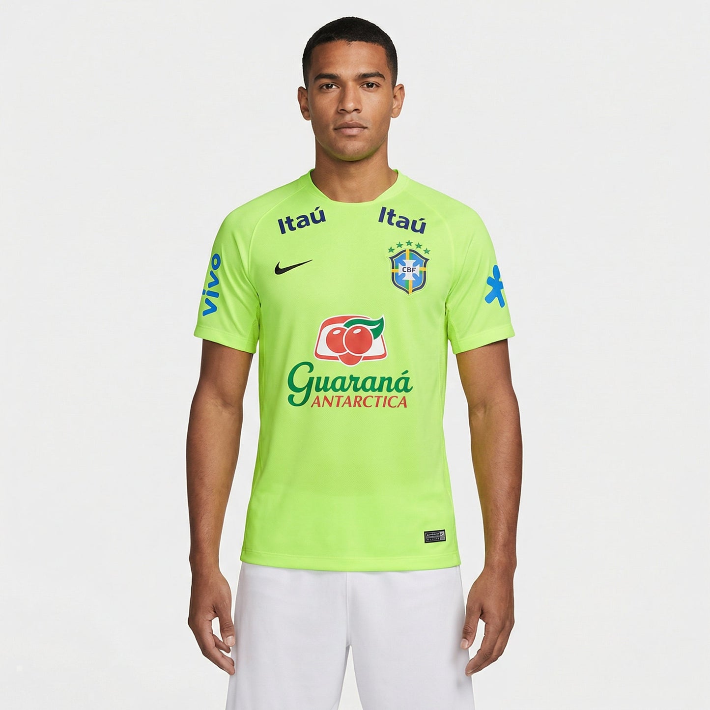 Camisa Nike Brasil 2021/22 Treino Masculina Torcedor