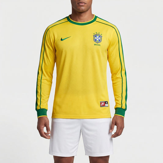 Camisa Nike Brasil Retrô 1998 Manga longa Torcedor