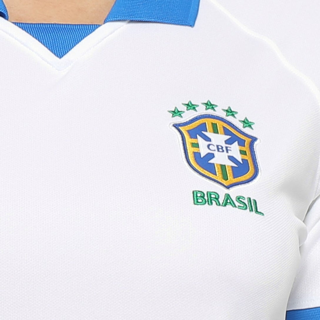 Camisa Retrô Seleção Brasil 2019/20 III Feminino - Branco
