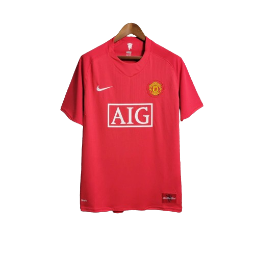 Camisa Retrô Manchester United I I 2007/08 Masculino Vermelho
