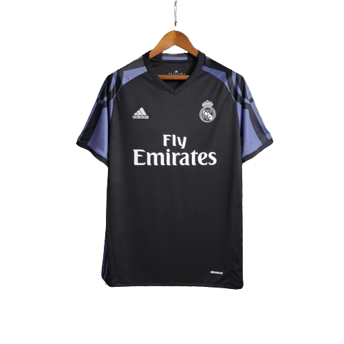 Camisa Retrô Real Madrid Adidas III III 2016/17 Preto