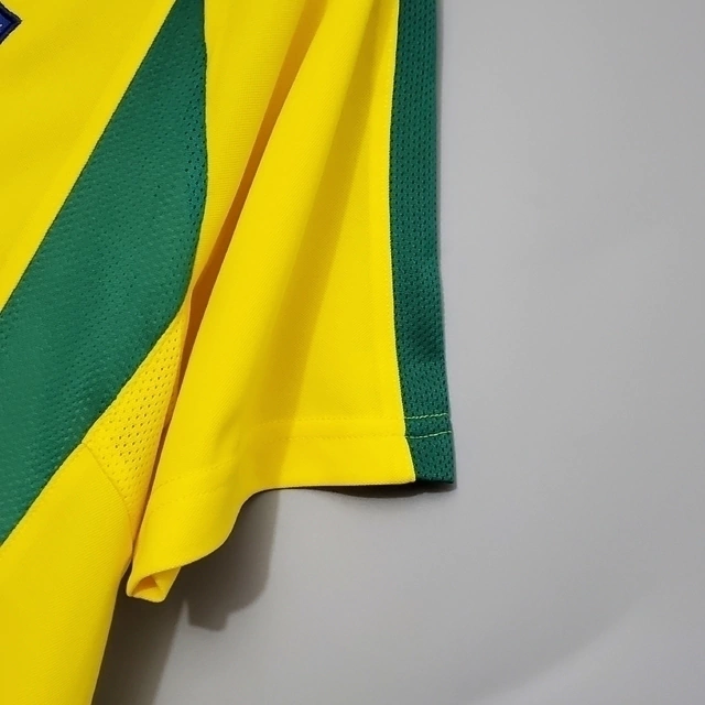 Camisa Retrô Seleção Brasileira I I Nike 2002/03 Masculino Amarelo