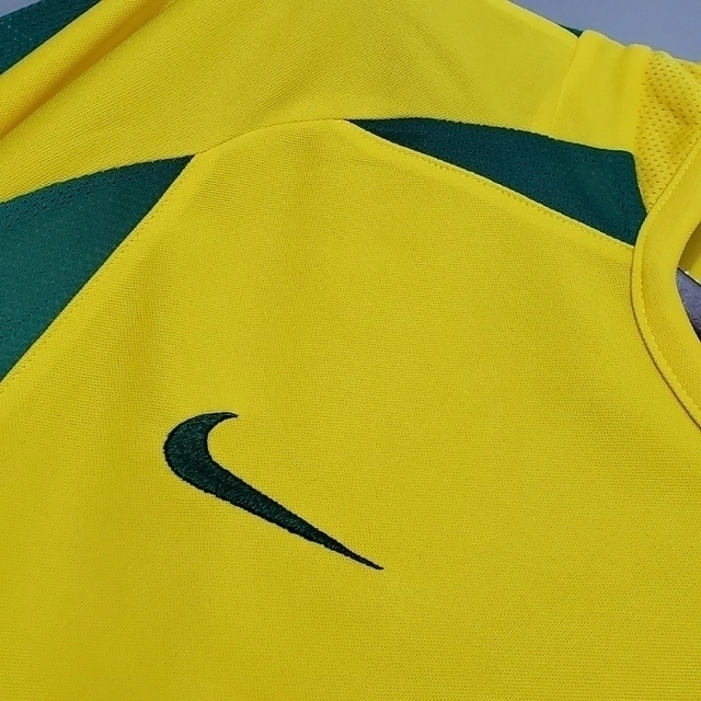 Camisa Retrô Seleção Brasileira I I Nike 2002/03 Masculino Amarelo