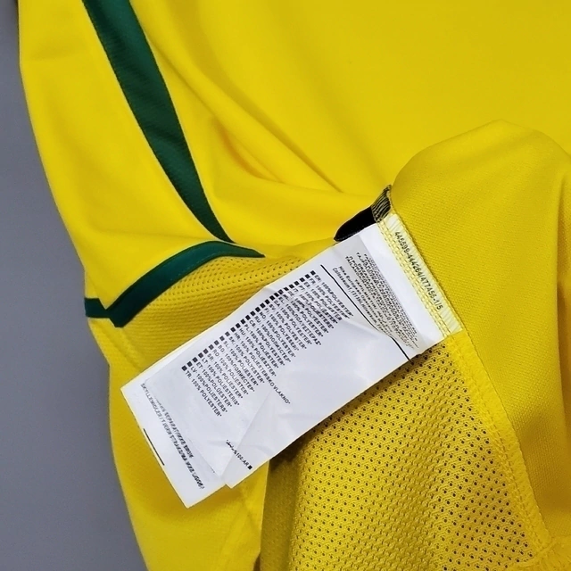 Camisa Retrô Seleção Brasileira I I Nike 2002/03 Masculino Amarelo