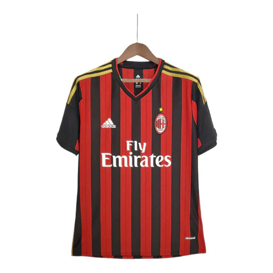 Camisa Retrô Milan I I Adidas 2013/14 Masculino Vermelho e Preto