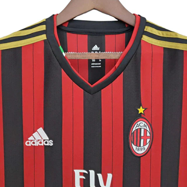 Camisa Retrô Milan I I Adidas 2013/14 Masculino Vermelho e Preto