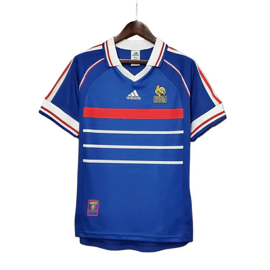Camisa Retrô França I I Adidas 1998/99 Masculino Azul