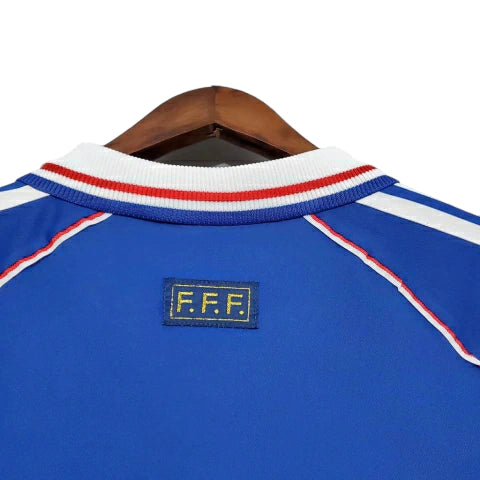 Camisa Retrô França I I Adidas 1998/99 Masculino Azul