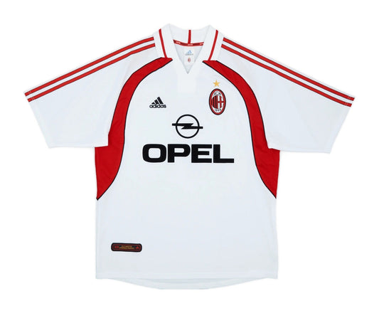 Camisa Retrô AC Milan II 2001/02 Masculino Adidas - Branco e Vermelho