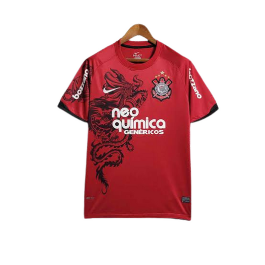 Camisa Corinthians Retrô 2011/12 III Nike Masculina - Vermelha e Preta